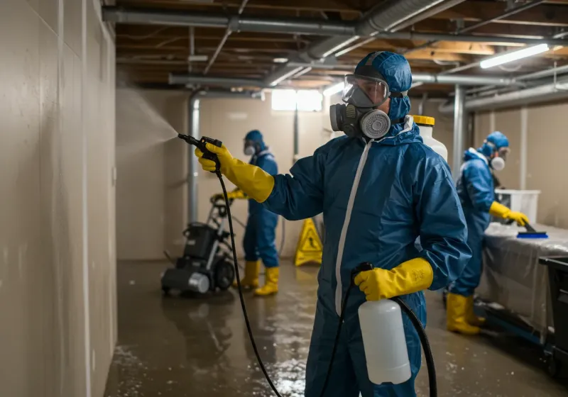 Basement Sanitization and Antimicrobial Treatment process in Butler County, MO